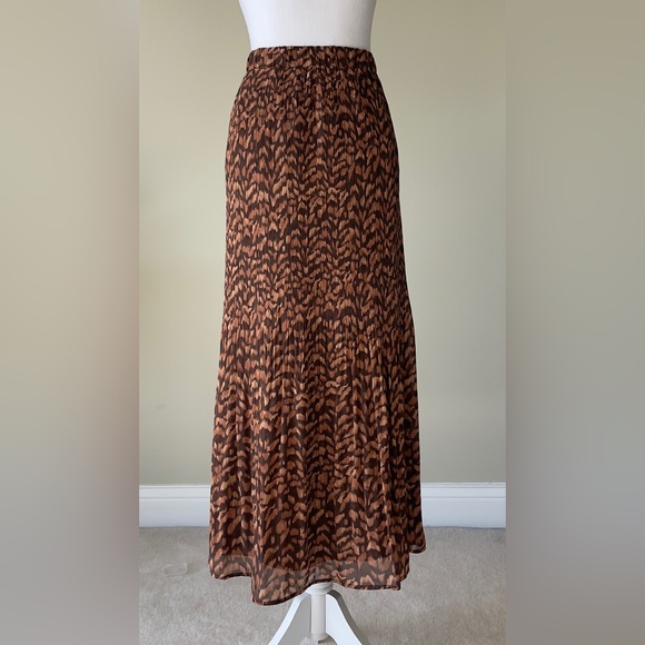 DR2 by Daniel Rainn Abstract Print Released Pleat Flowy A-line Skirt EUC Size L - Picture 5 of 7